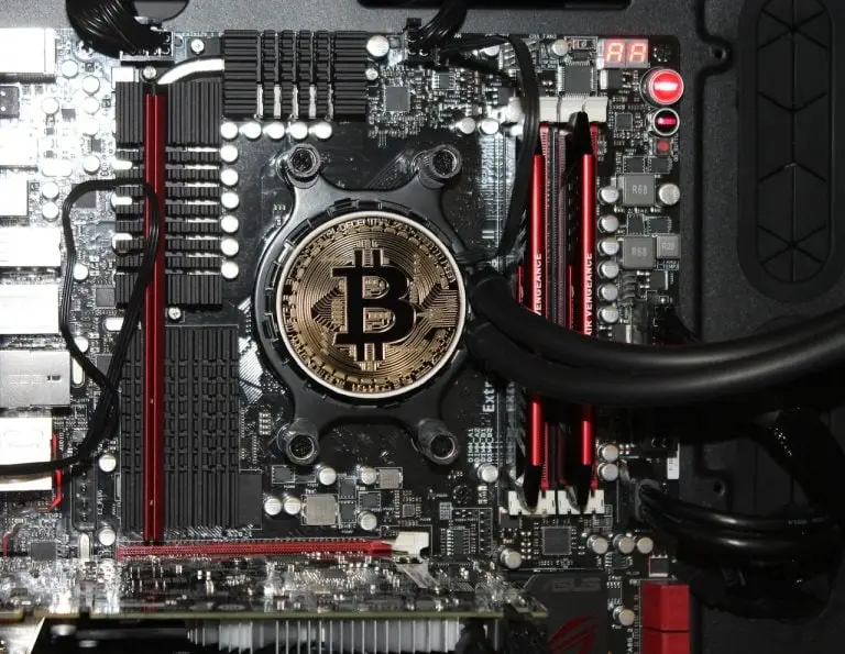 Bitcoin dedicated server Hosting image of inside a data center
